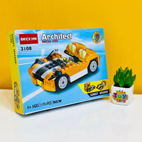 Architect Brick Blocks 3 in 1 Sunset Speeder Models