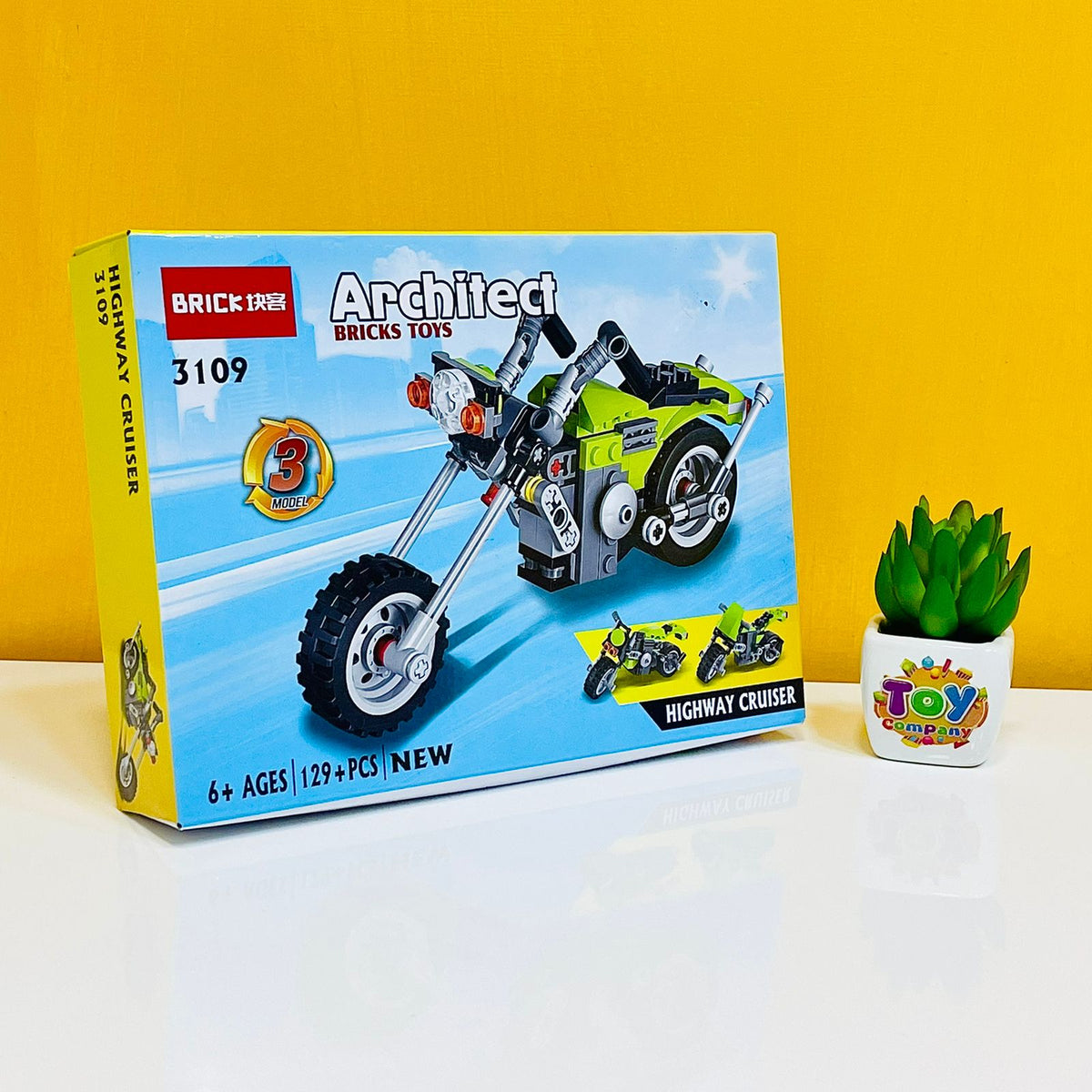 Architect Series 3 in 1 Harley Cruiser Building Block Brick