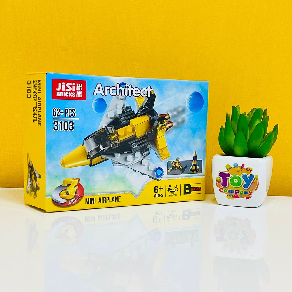 Architect 3 in 1 Mini Air Plane 3D Building Bricks