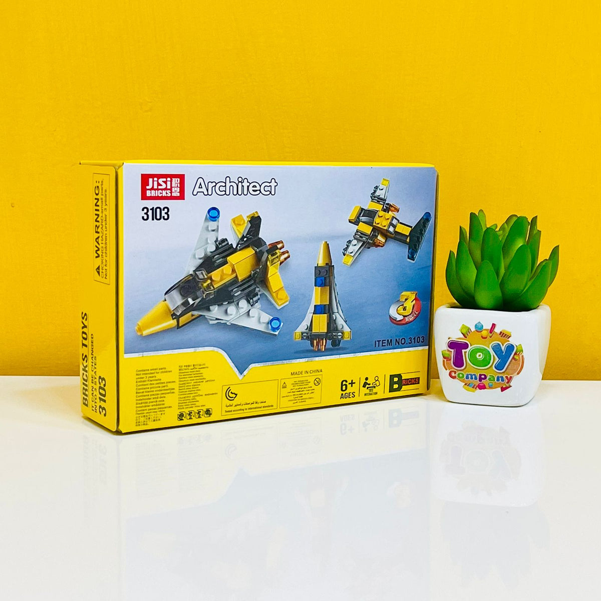 Architect 3 in 1 Mini Air Plane 3D Building Bricks