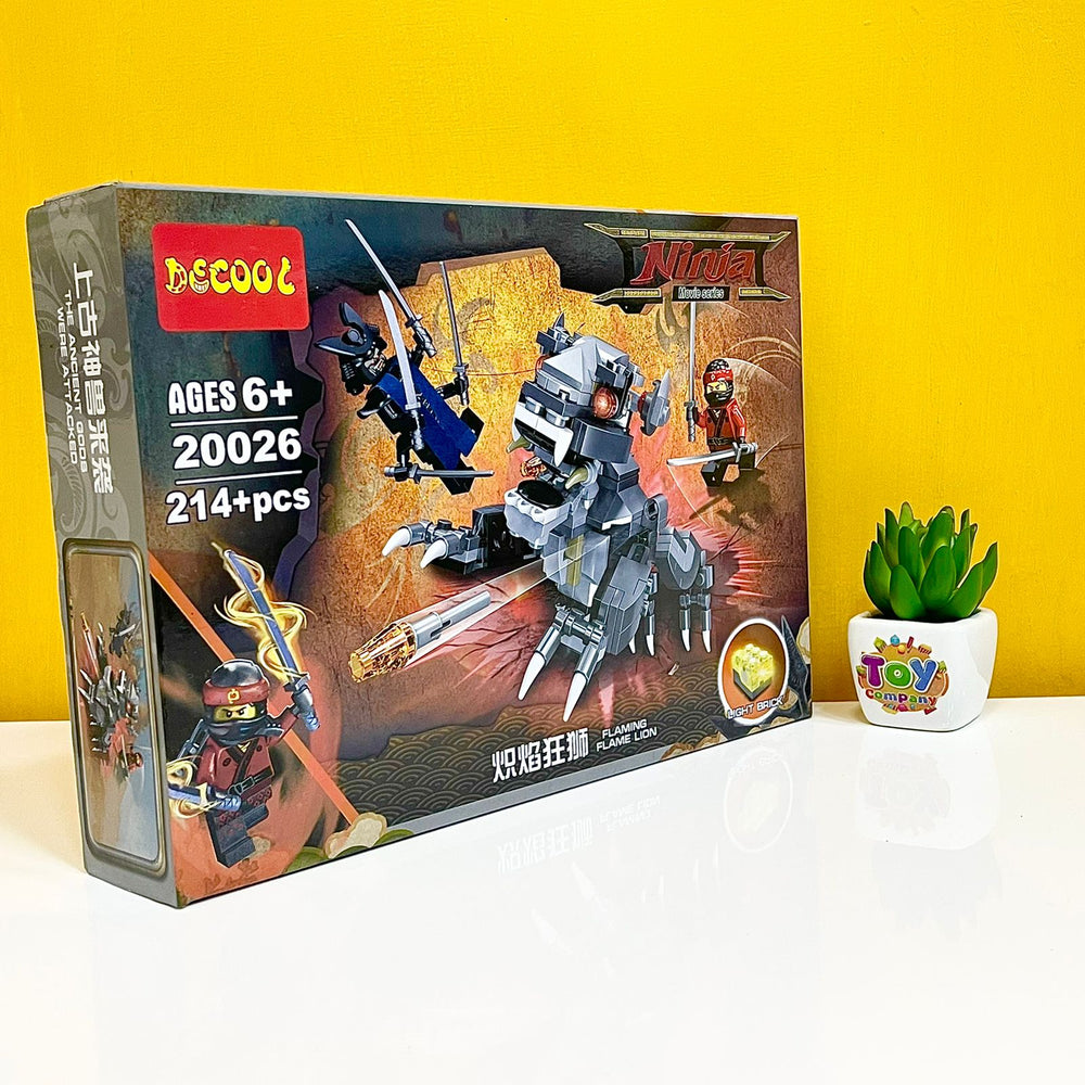 DECOOL 214Pcs Mythical Beast Mount: Blazing Lion Creator