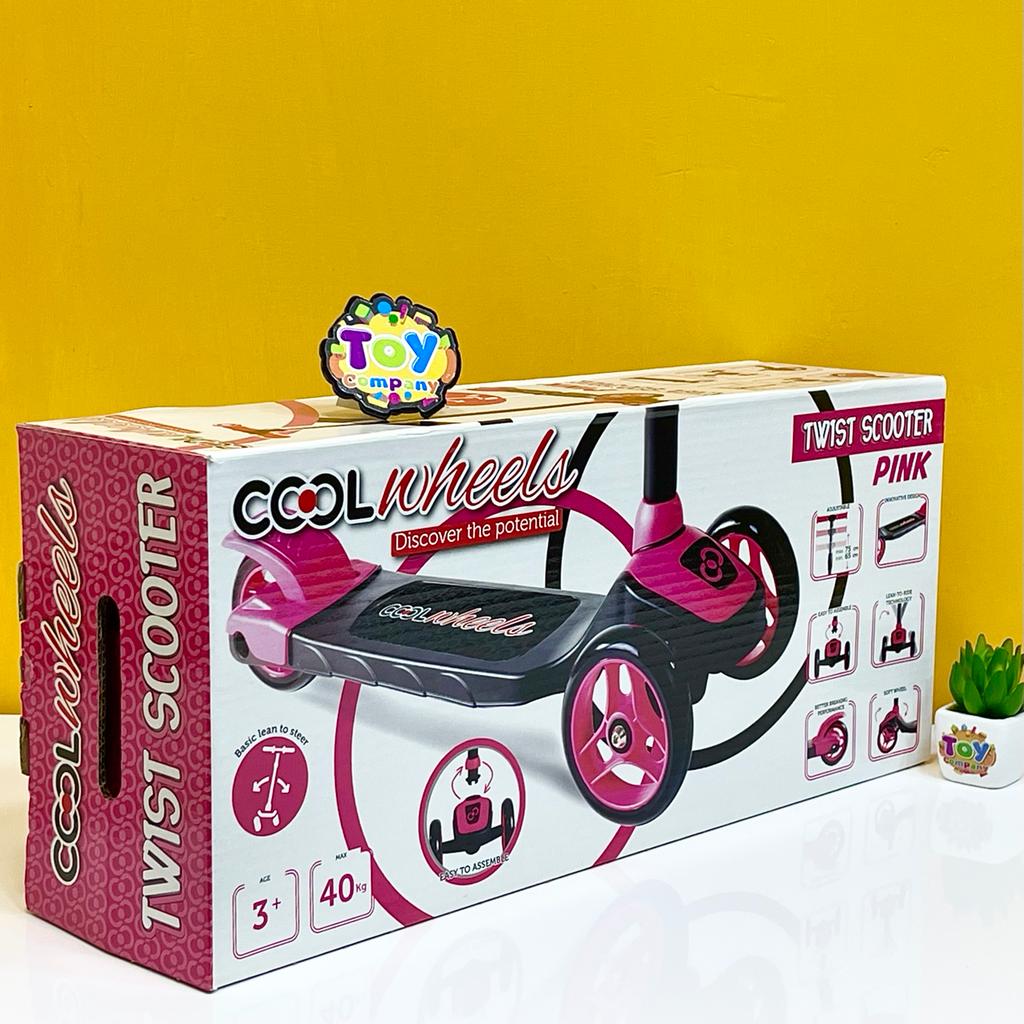 Cool Wheels Adjustable Handle Twist Scooter - Pink