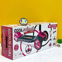 Thumbnail for Cool Wheels Adjustable Handle Twist Scooter - Pink