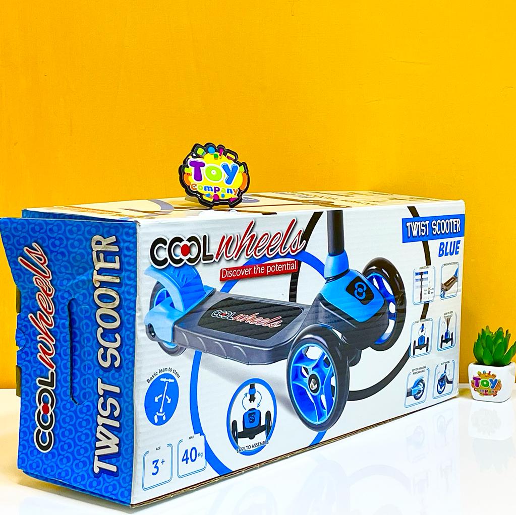Cool Wheels Adjustable Handle Twist Scooter - Blue
