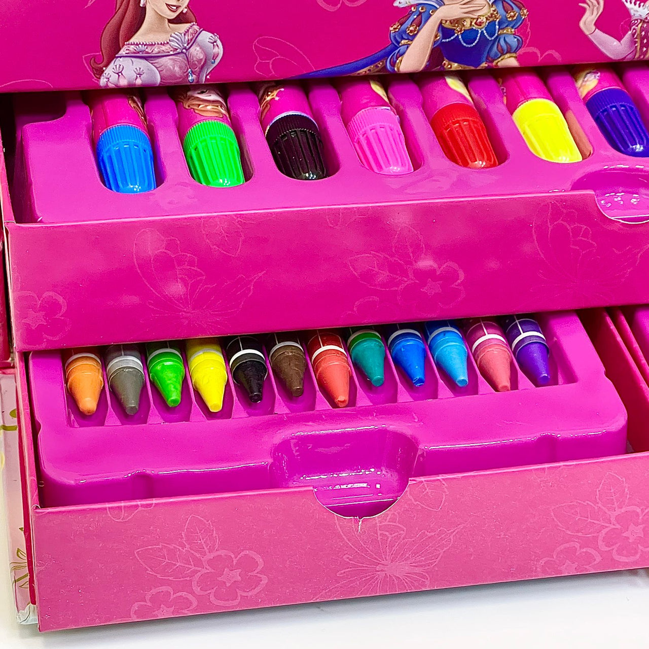 54 Pcs Art Color Box for Girls - Assortment