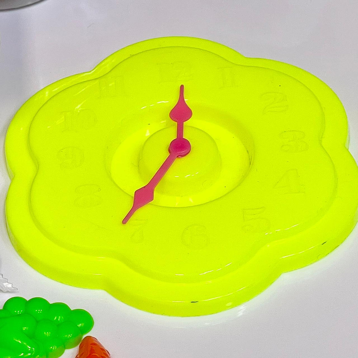 Play Dough with Clock Storage Can