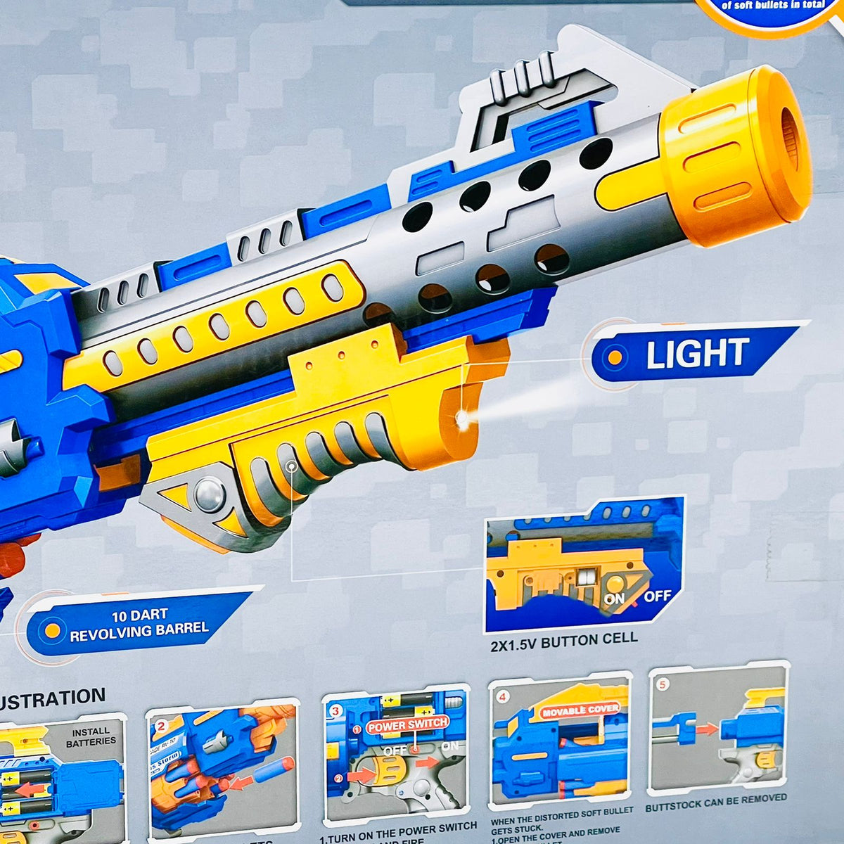 Flames Storm Battery Operated Toy Gun