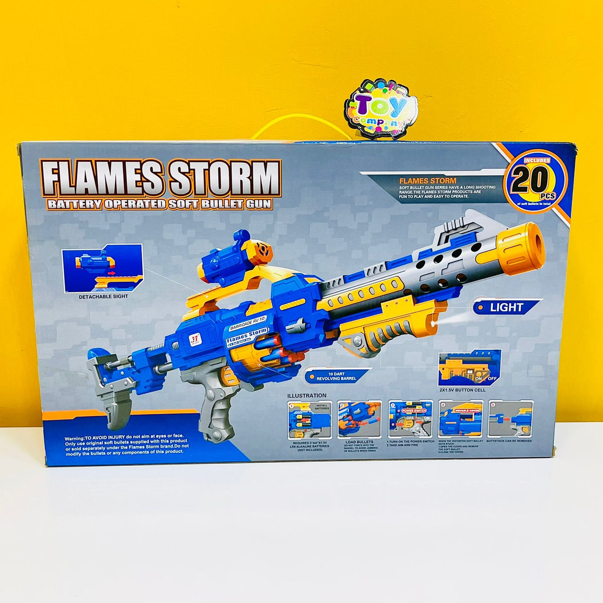 Flames Storm Battery Operated Toy Gun