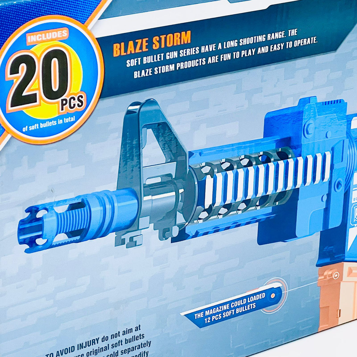 Blaze Storm Automatic Gun Toy with Soft Darts