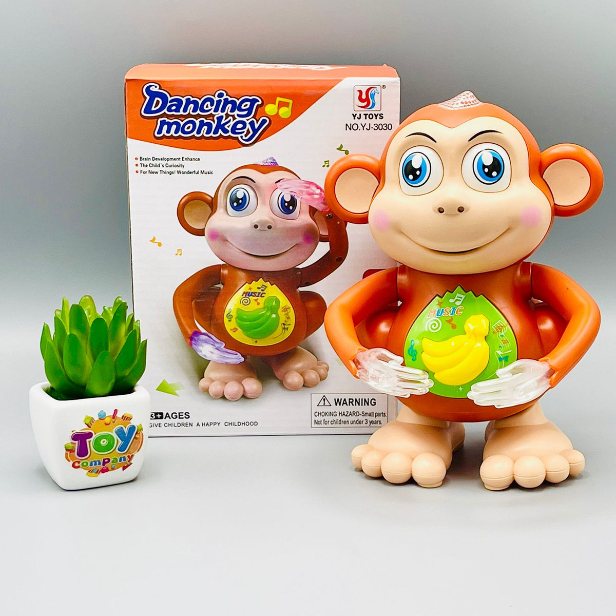Dancing Glow Monkey Toy with Lights and Music