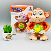 Dancing Glow Monkey Toy with Lights and Music