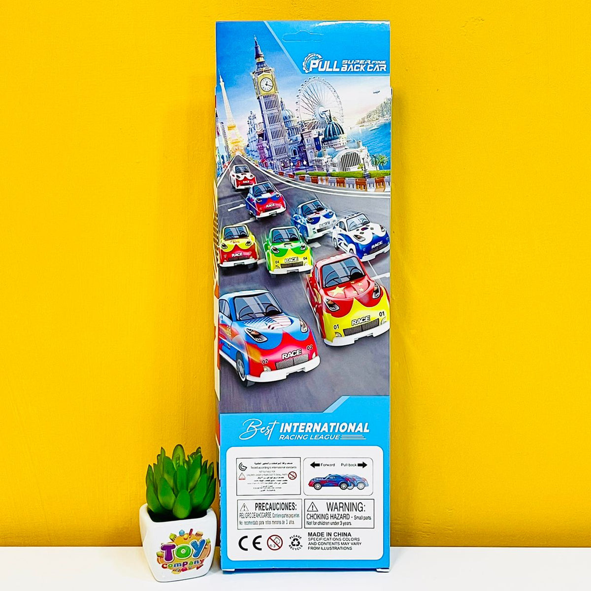 Mini Plastic Pull Back 6 Cars Set
