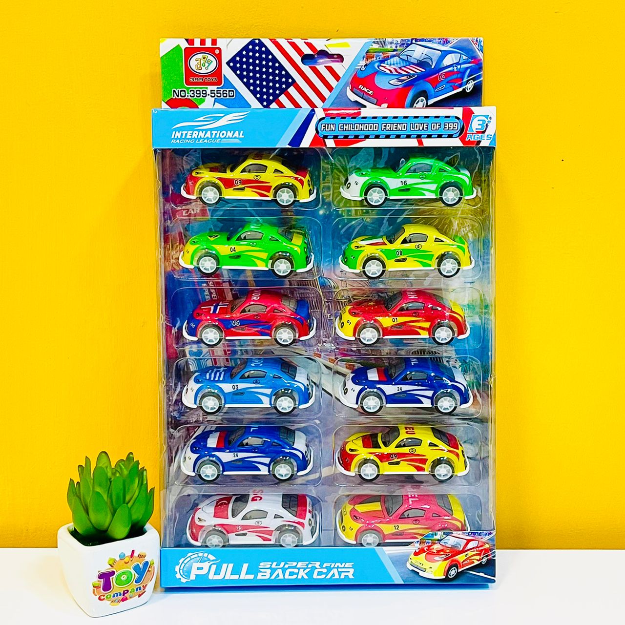 Mini International Pull Back Cars - Plastic