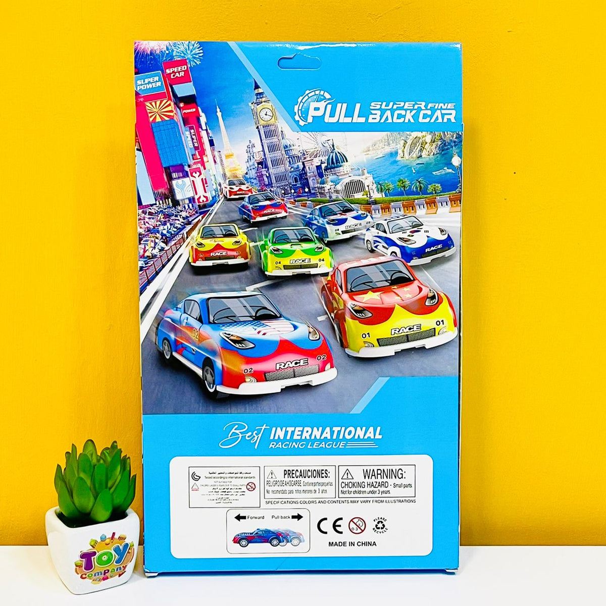 Mini International Pull Back Cars - Plastic