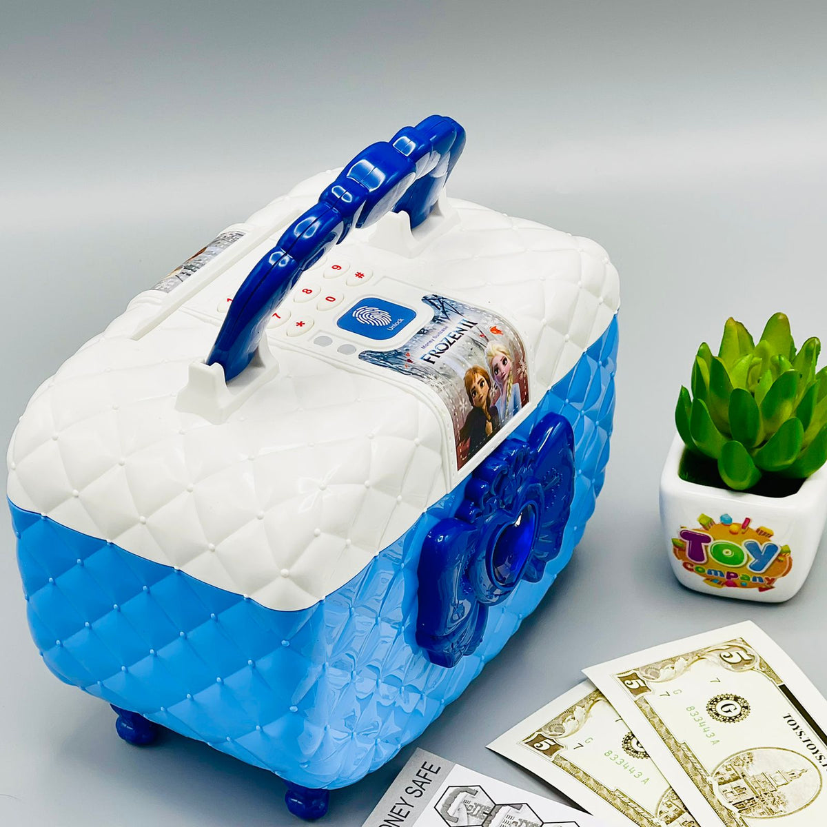 Beauty Box Piggy Bank ATM with Finger Print