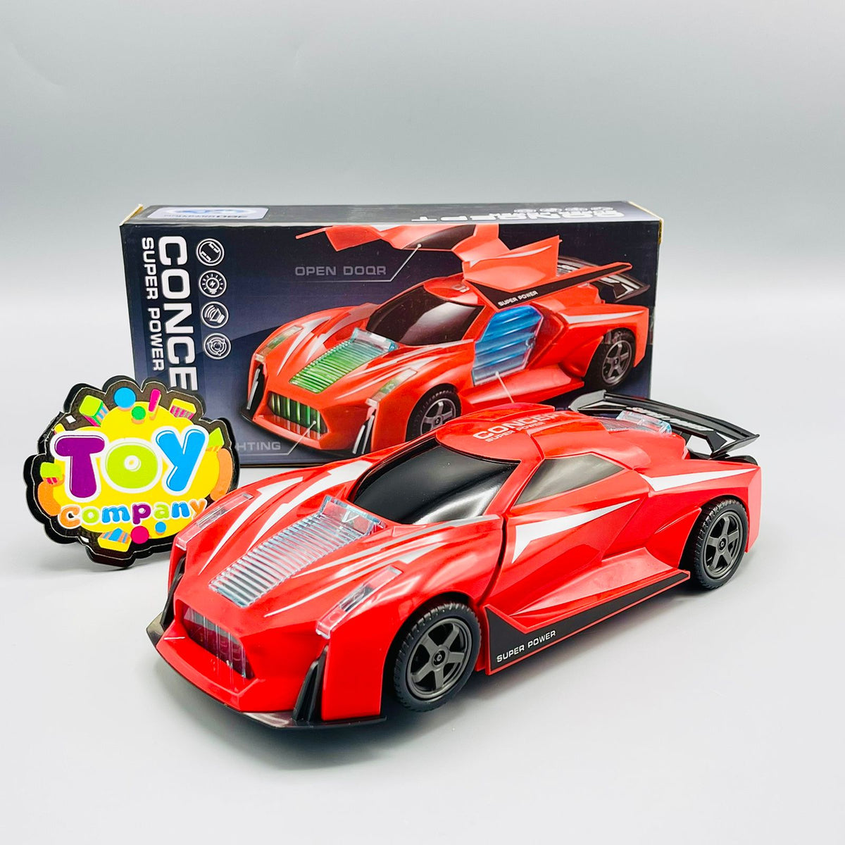 Double Door Toy Car with Lights and Sound