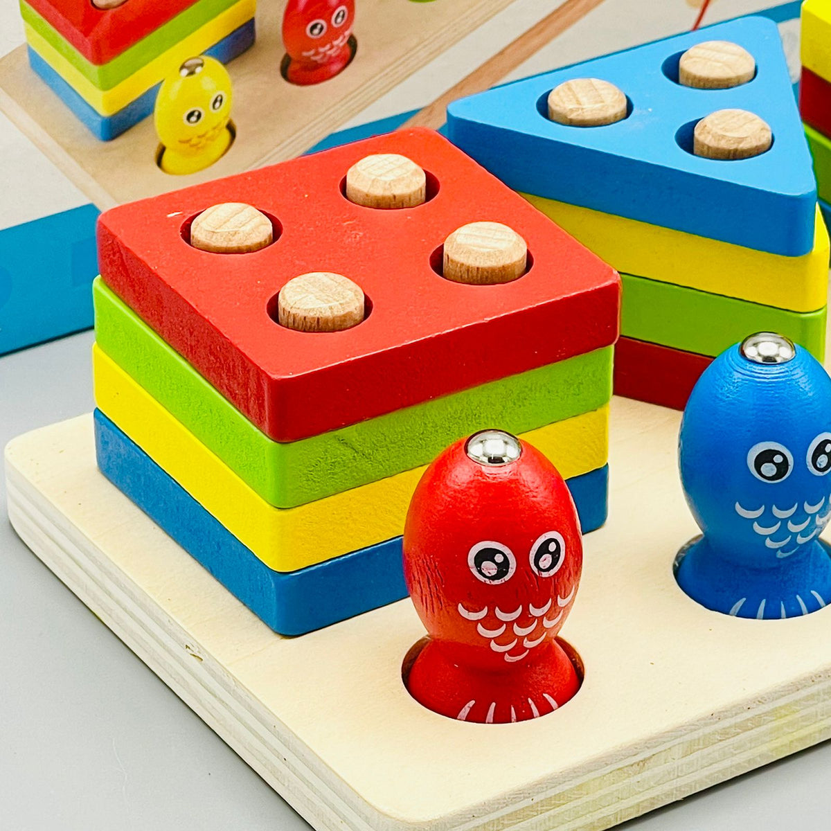 Wooden Fishing & Stacking Educational Toy