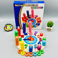 3 in 1 Wooden Learning Clock Toy