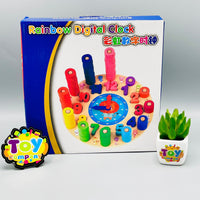 3 in 1 Wooden Learning Clock Toy