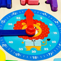 3 in 1 Wooden Learning Clock Toy
