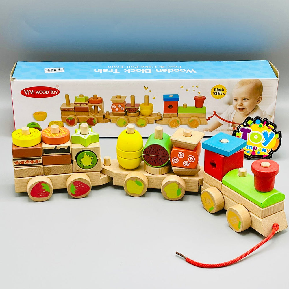Wooden Blocks Edcutional Train