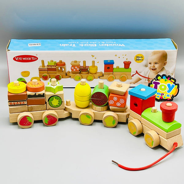 Wooden Blocks Edcutional Train