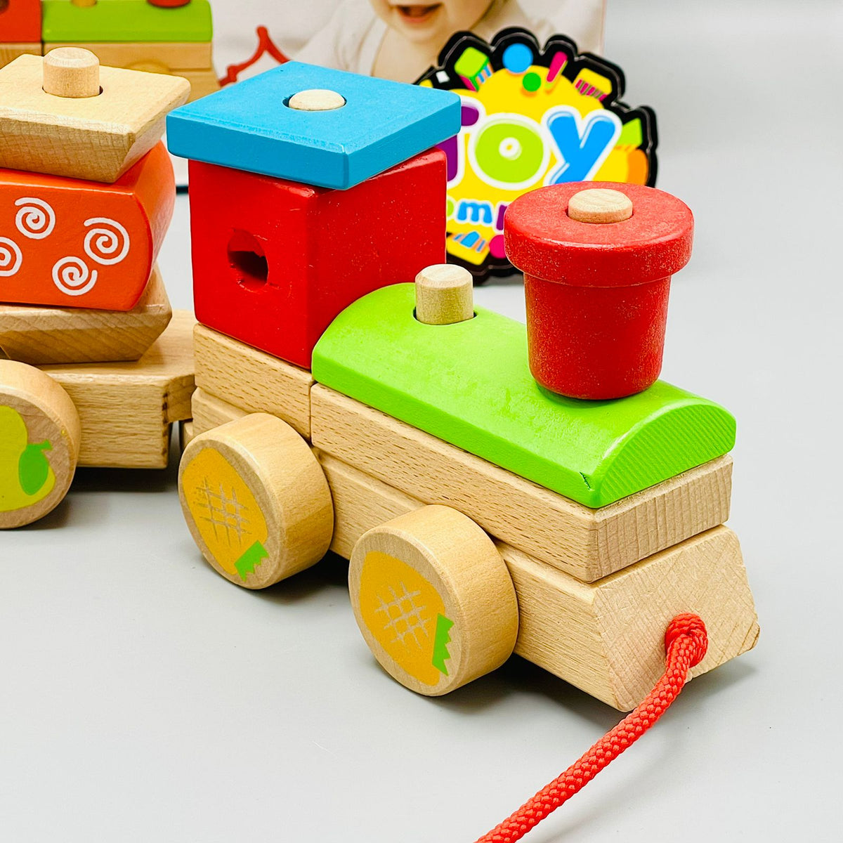 Wooden Blocks Edcutional Train