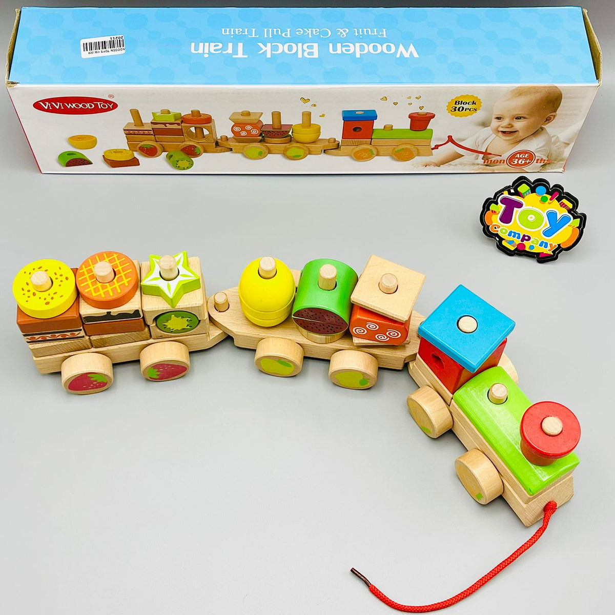 Wooden Blocks Edcutional Train
