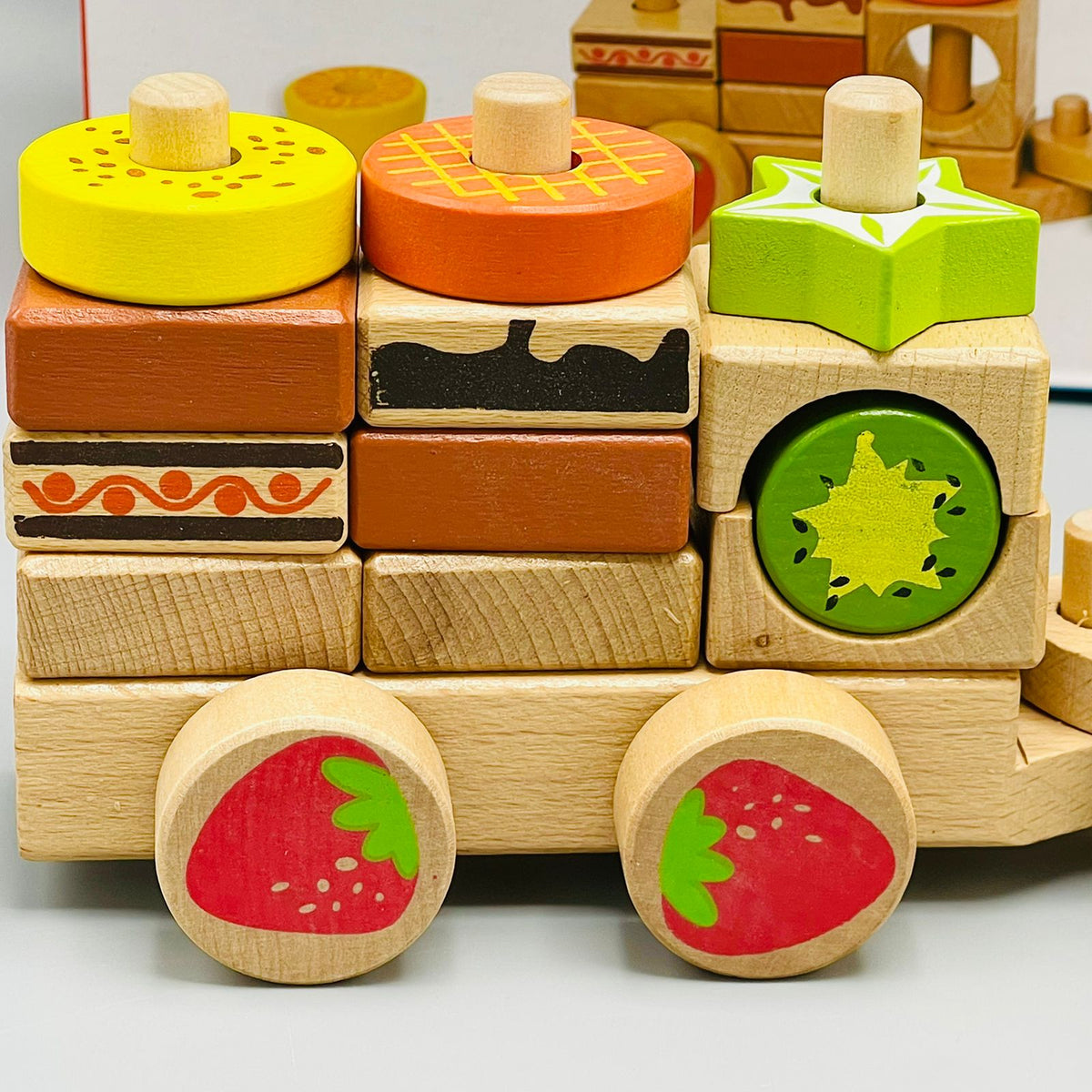 Wooden Blocks Edcutional Train
