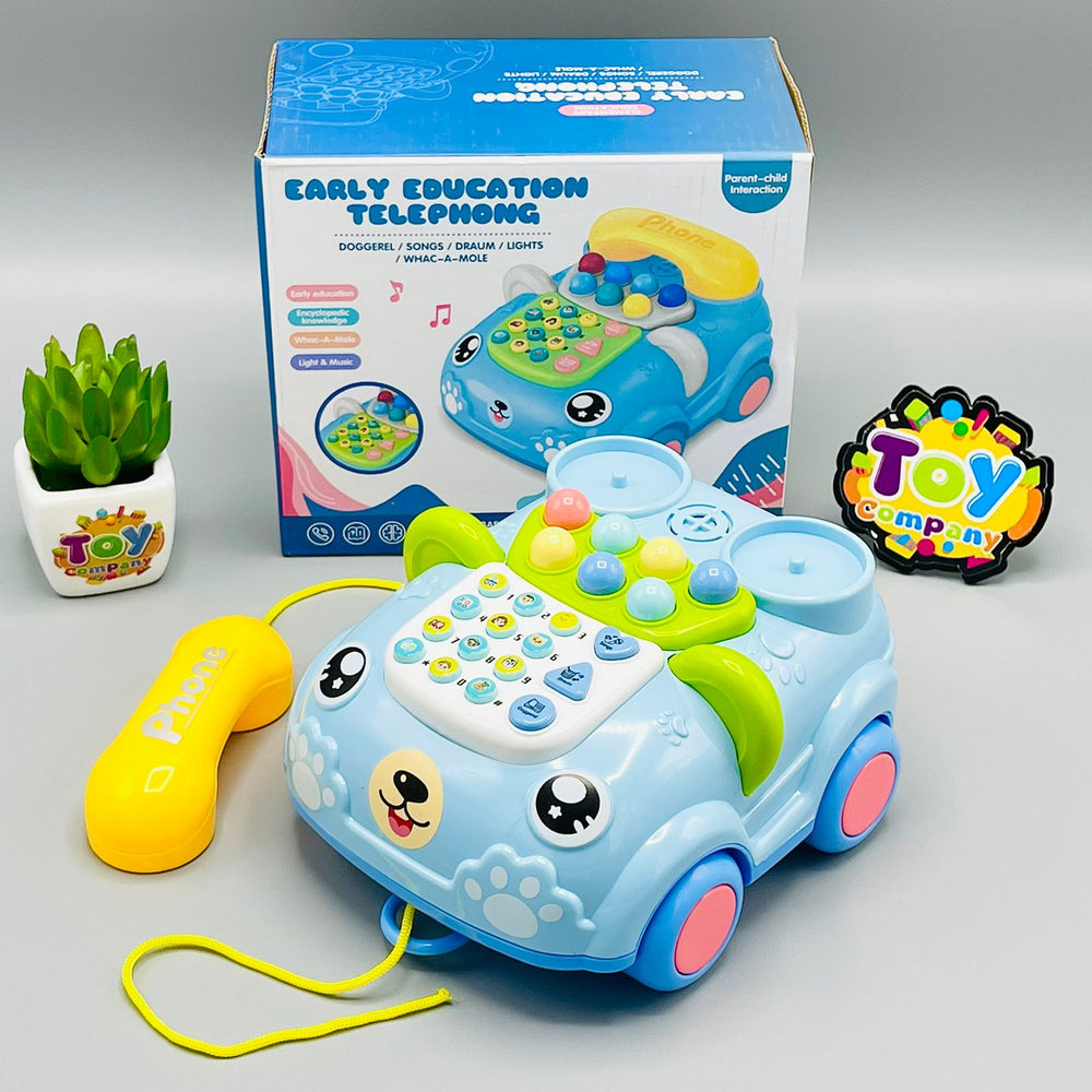 Pull Along Musical Telephone Car
