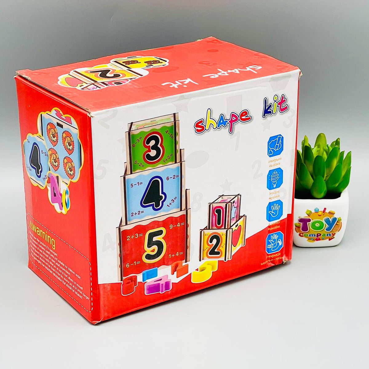 Wooden Nesting Blocks with Numbers