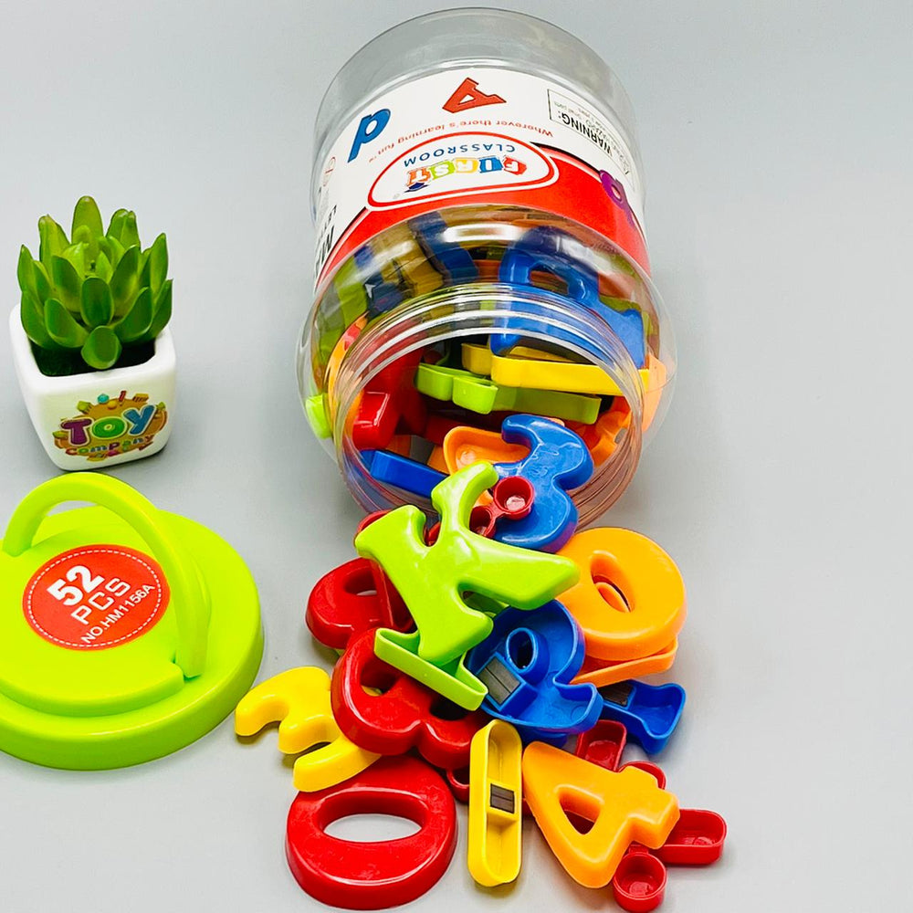 52 Pcs Large Magnetic Letters & Numbers