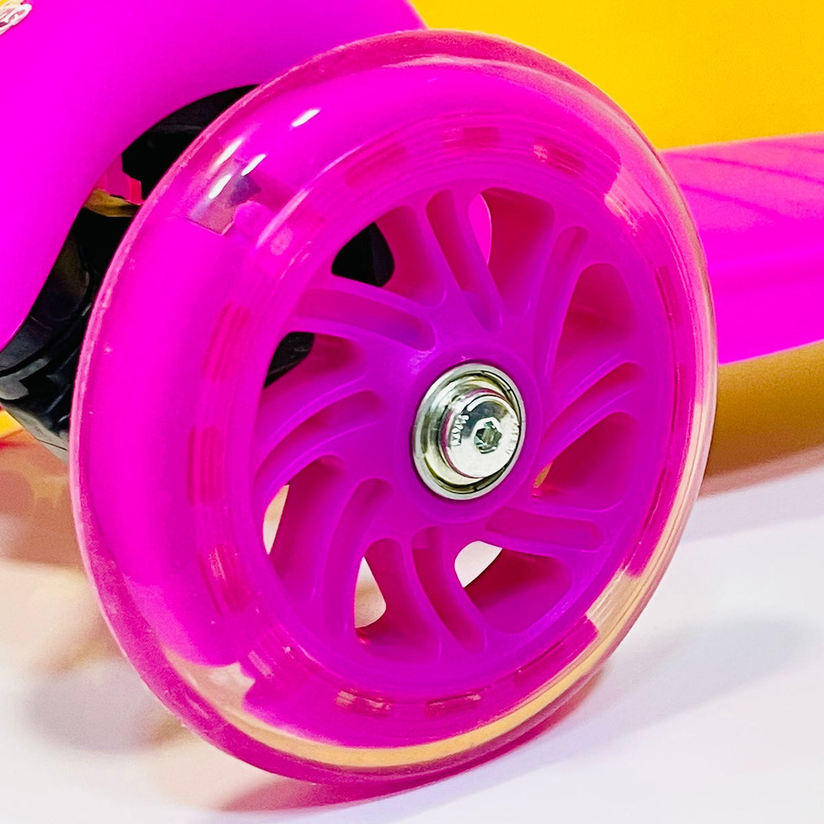 3 Wheels Unicorn Scooter with Lights - Pink