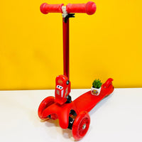 3 Wheels Cars Scooter with Lights - Red