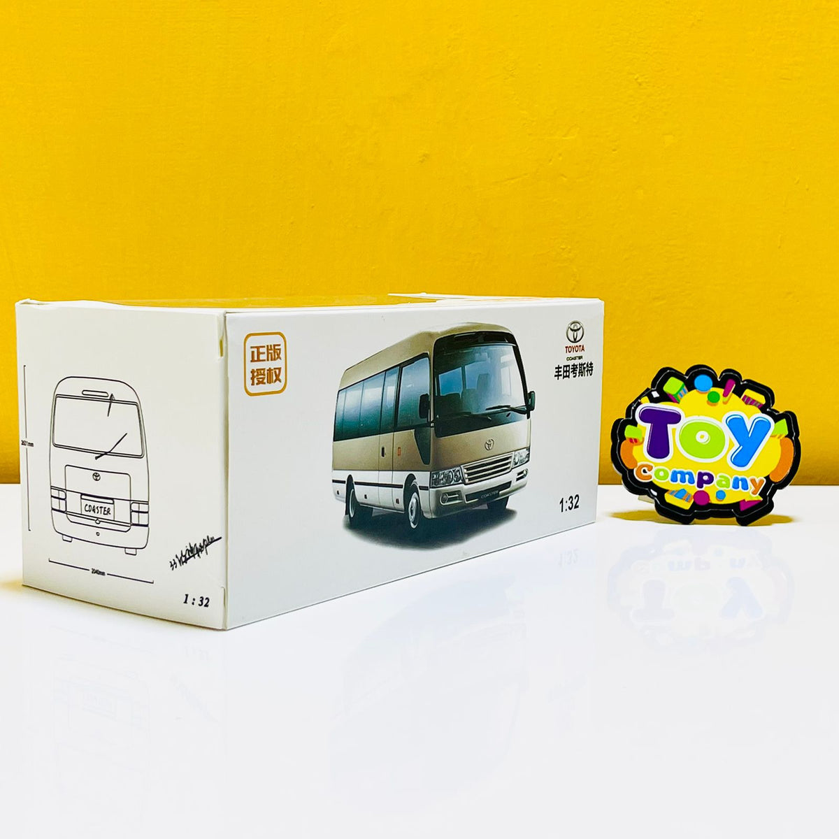 1:32 Diecast Toyota Coaster Bus