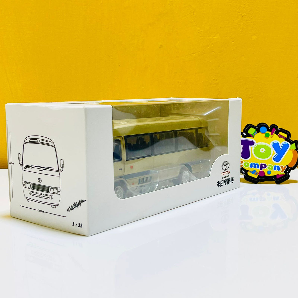 1:32 Diecast Toyota Coaster Bus