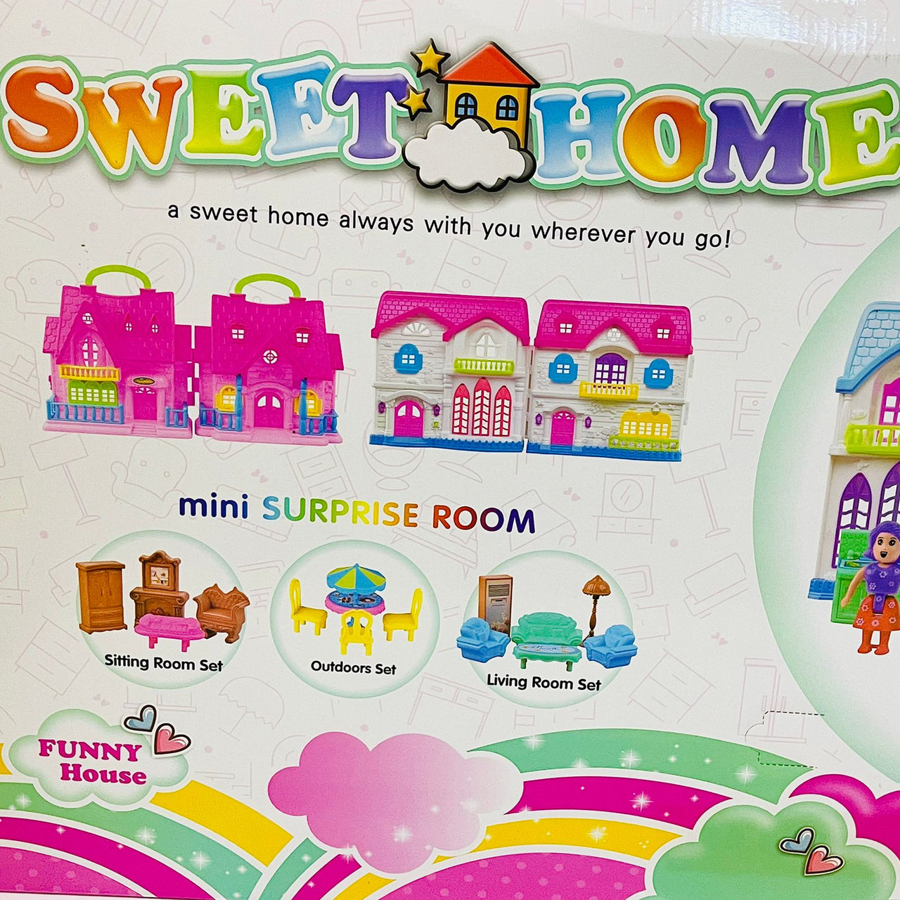 Sweet Home Doll House with Accessories