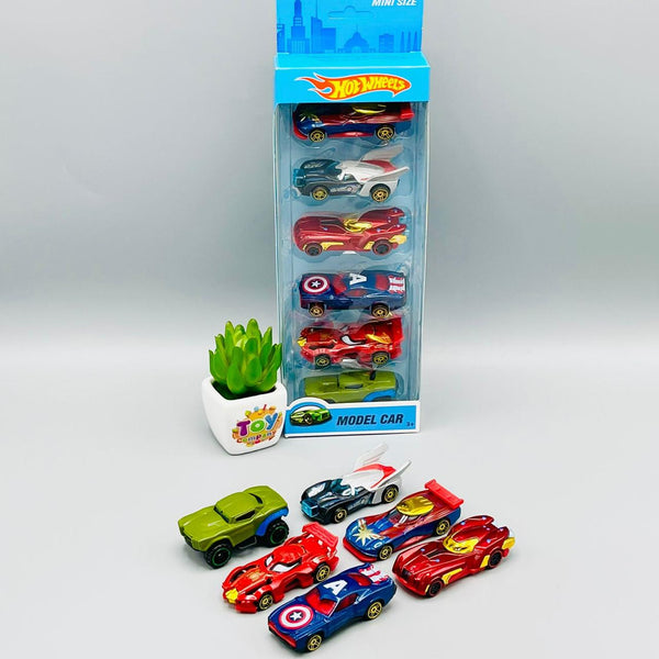Hot Wheels Set of 6 Avengers Series Cars