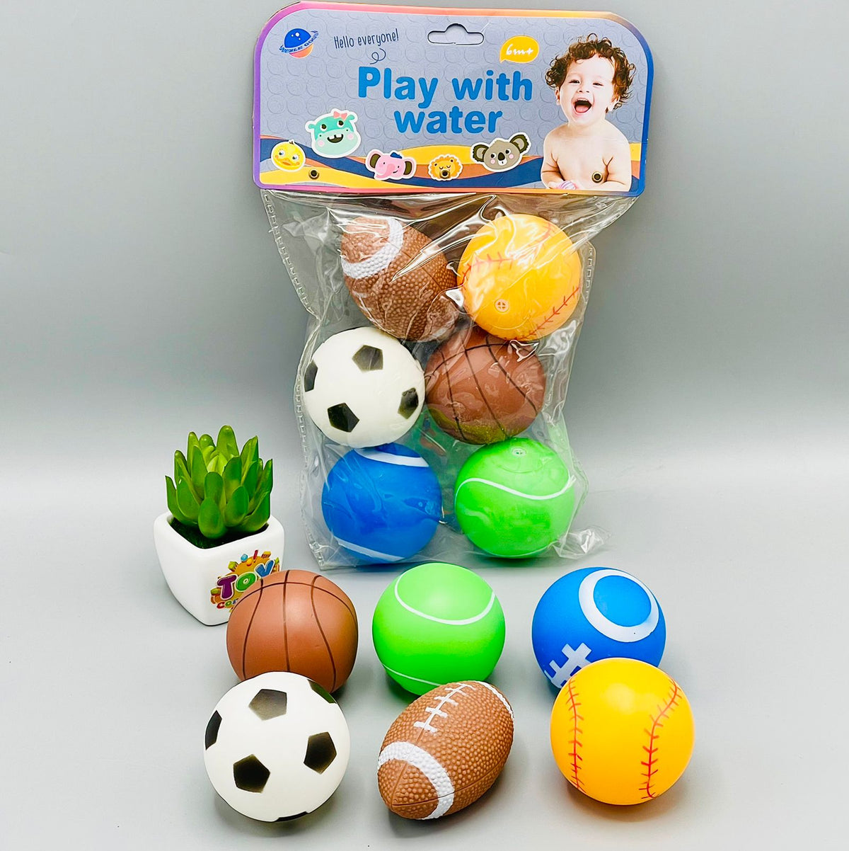 Colorful Chu Chu Balls - Pack of 6