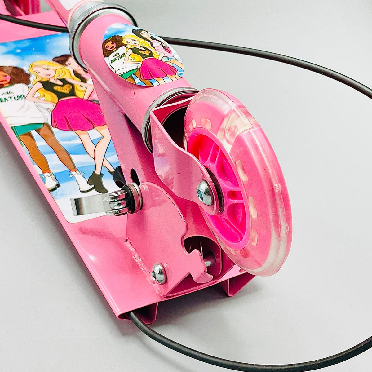 Barbie 3 Wheels Foldable Scooter with Brake