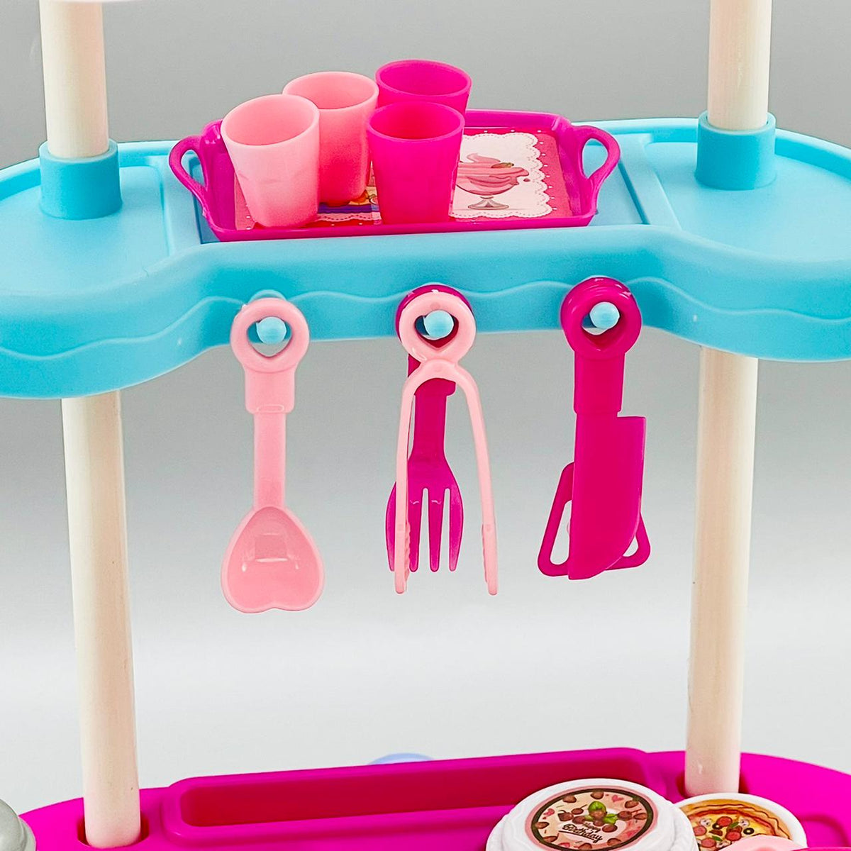 Water Spray Kitchen Cart with Storage Box