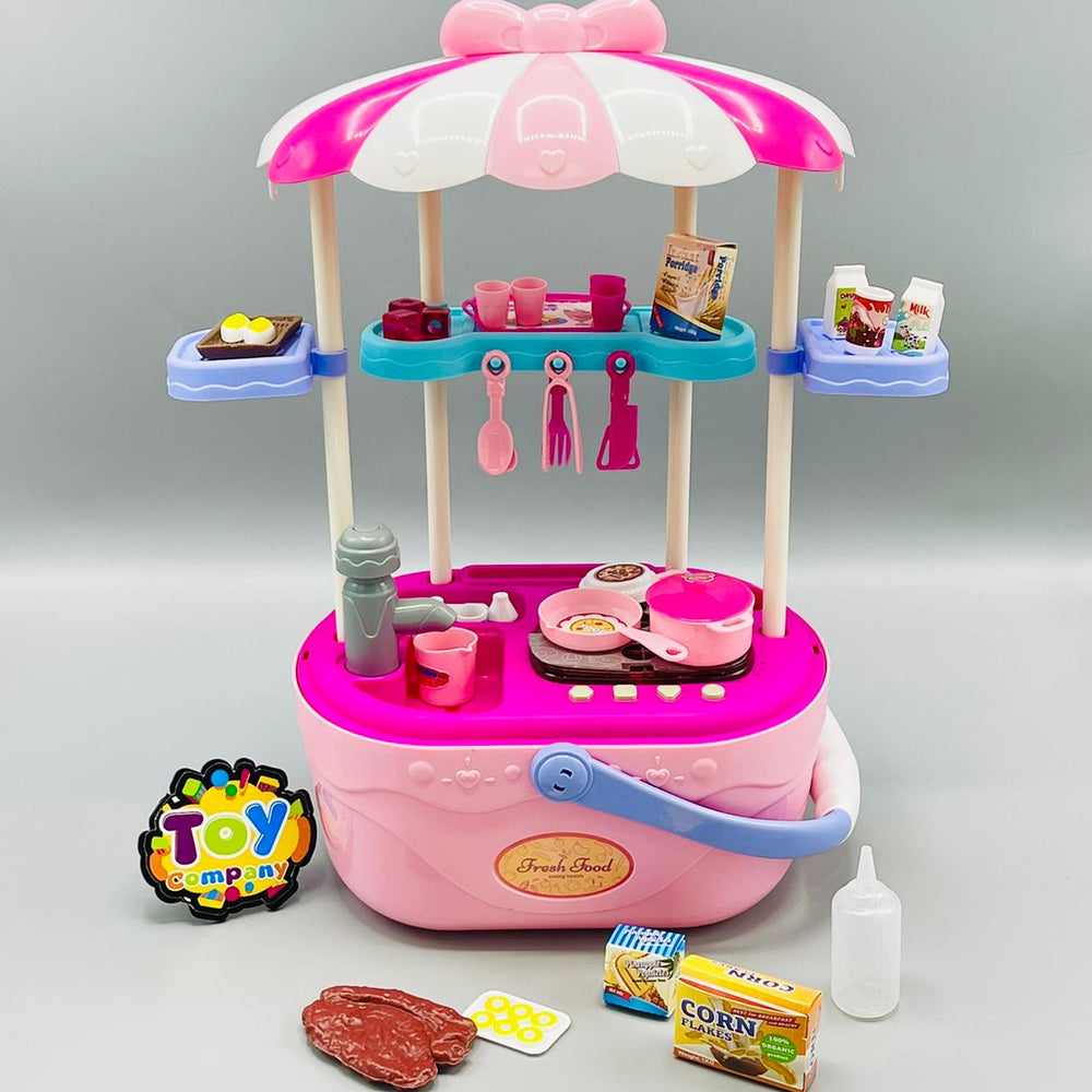 Water Spray Kitchen Cart with Storage Box