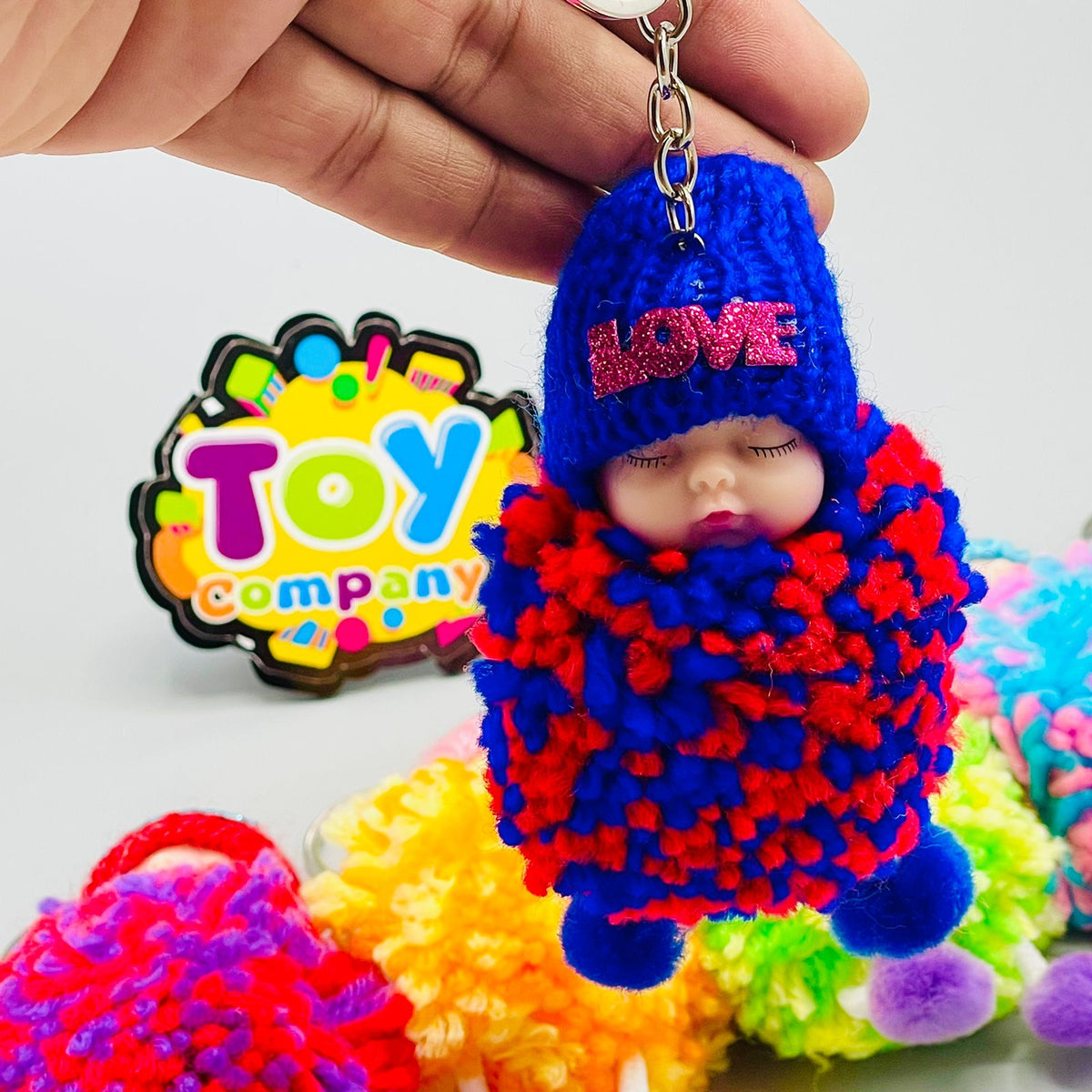 Winter Outfit Sleeping Baby Key Ring