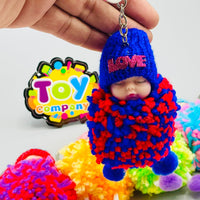Winter Outfit Sleeping Baby Key Ring
