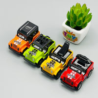 Miniature Metal Jeep Safari Pull Back Car