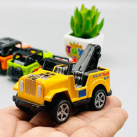 Miniature Metal Jeep Safari Pull Back Car