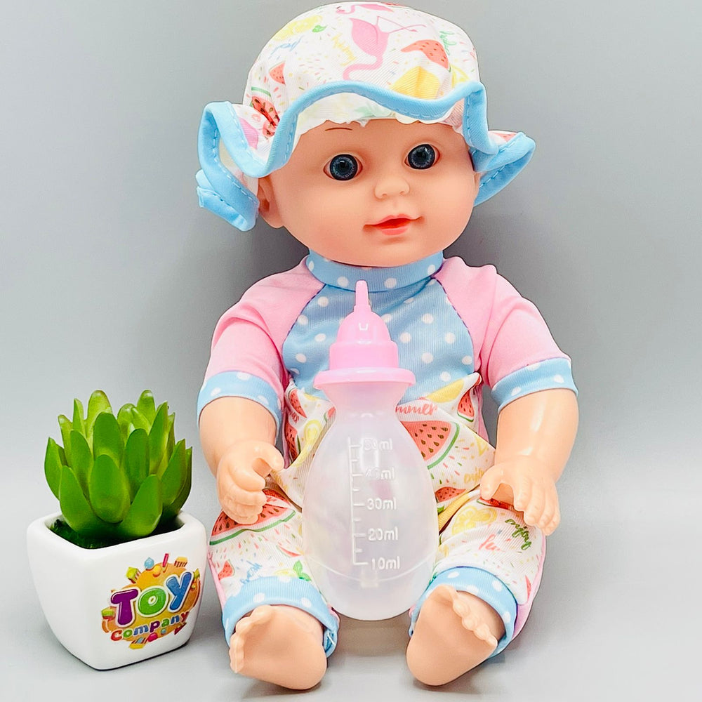 Realistic Baby Boy Doll with Sound & Feeder