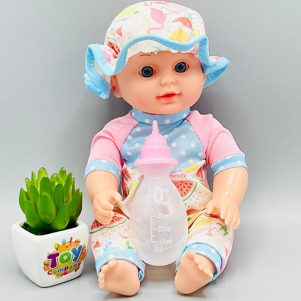 Realistic Baby Boy Doll with Sound & Feeder