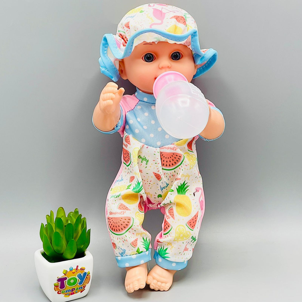 Realistic Baby Boy Doll with Sound & Feeder
