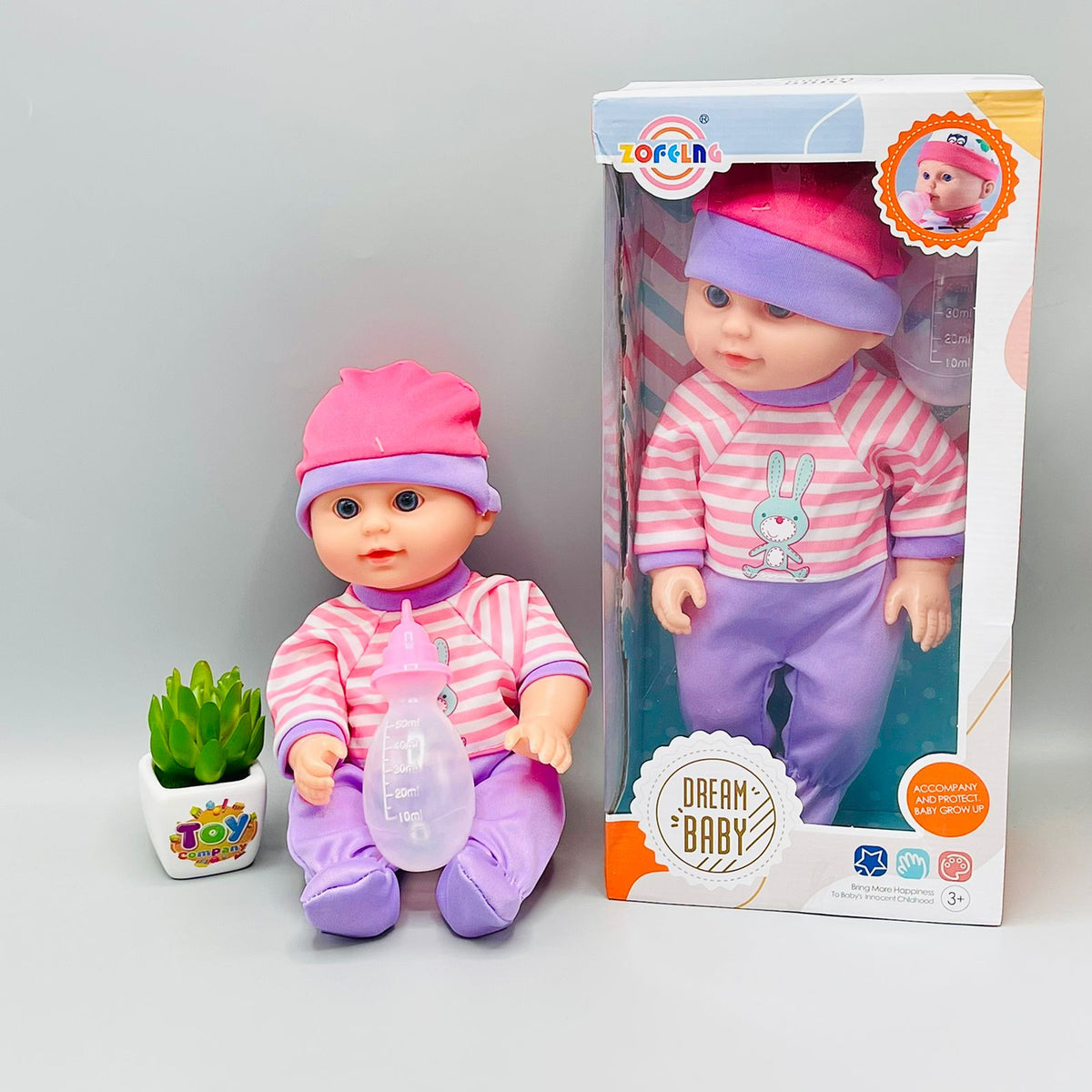 Baby Boy Doll with Sound & Feeder